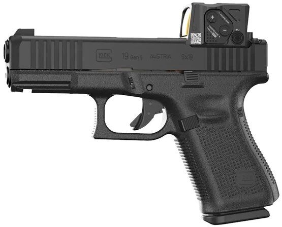 GLOCK 19 Pistol with A-CUT slide and Aimpoint COA red dot